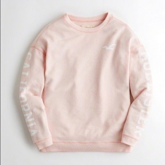 Hollister Tops - Oversized Hollister crew neck sweater Size XS